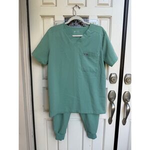 Figs Green Track Pants & Joggers